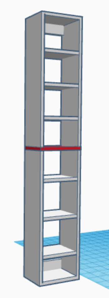 CUSTOM MAIN SHELF 内寸幅33 高210 奥21 Koala Grey