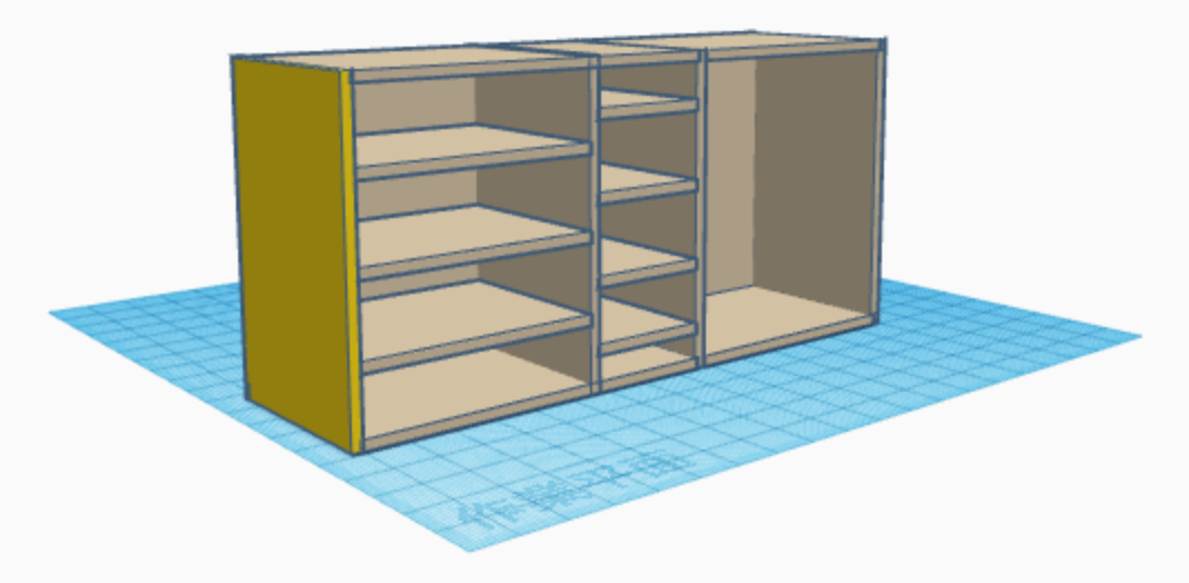 CUSTOM PANEL 奥行き 44 x 高さ 72 cm (厚み 1.85cm)