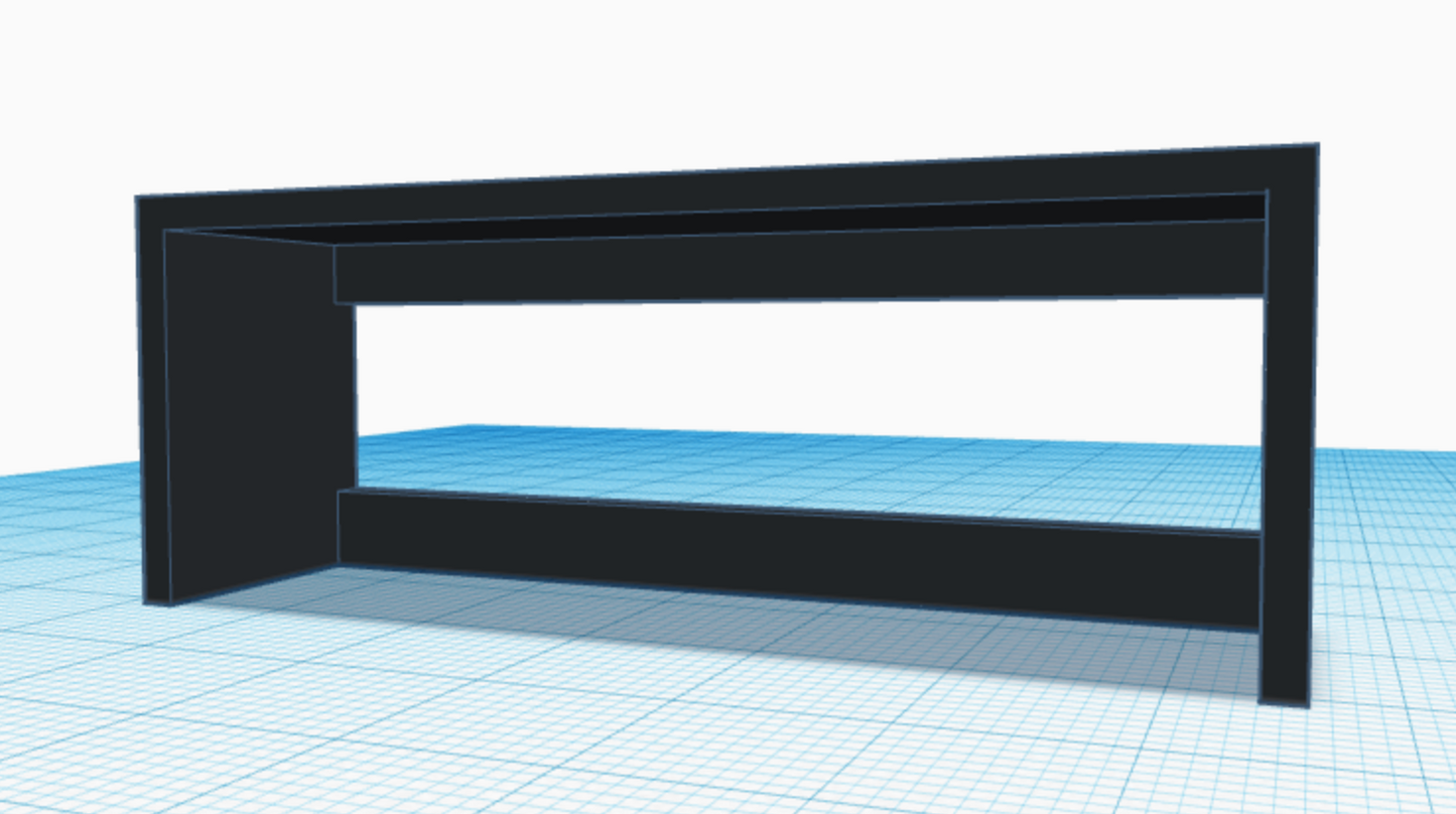 CUSTOM MAIN SHELF 幅61 高25 奥17 Matte Black
