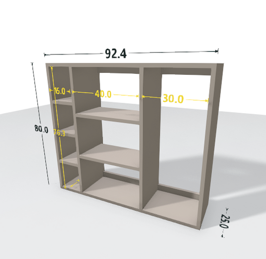 「カウンター下収納」|1cm単位オーダー棚|MAIN SHELF