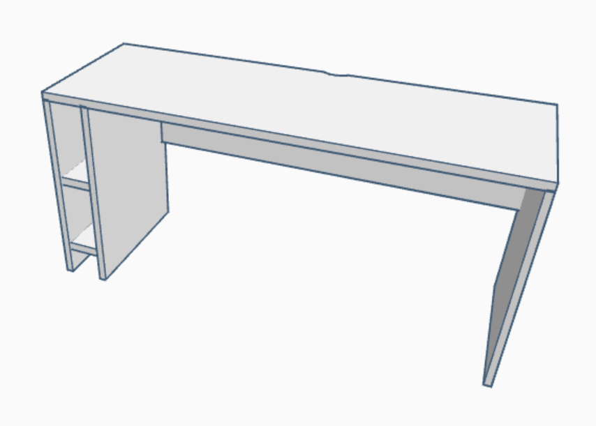 CUSTOM MAIN DESK 幅160 高75 奥55 Beige Grey