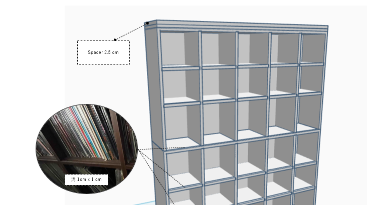 CUSTOM MAIN SHELF PARTS スペーサ― N13A