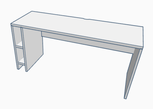 CUSTOM MAIN DESK  幅160 高75 奥55 Beige Grey
